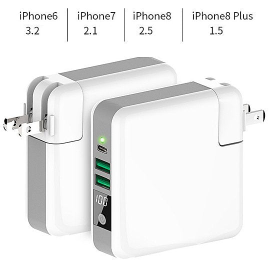 World Wide Multi-Power Gizmo With Wireless Charger And Stored Power Bank